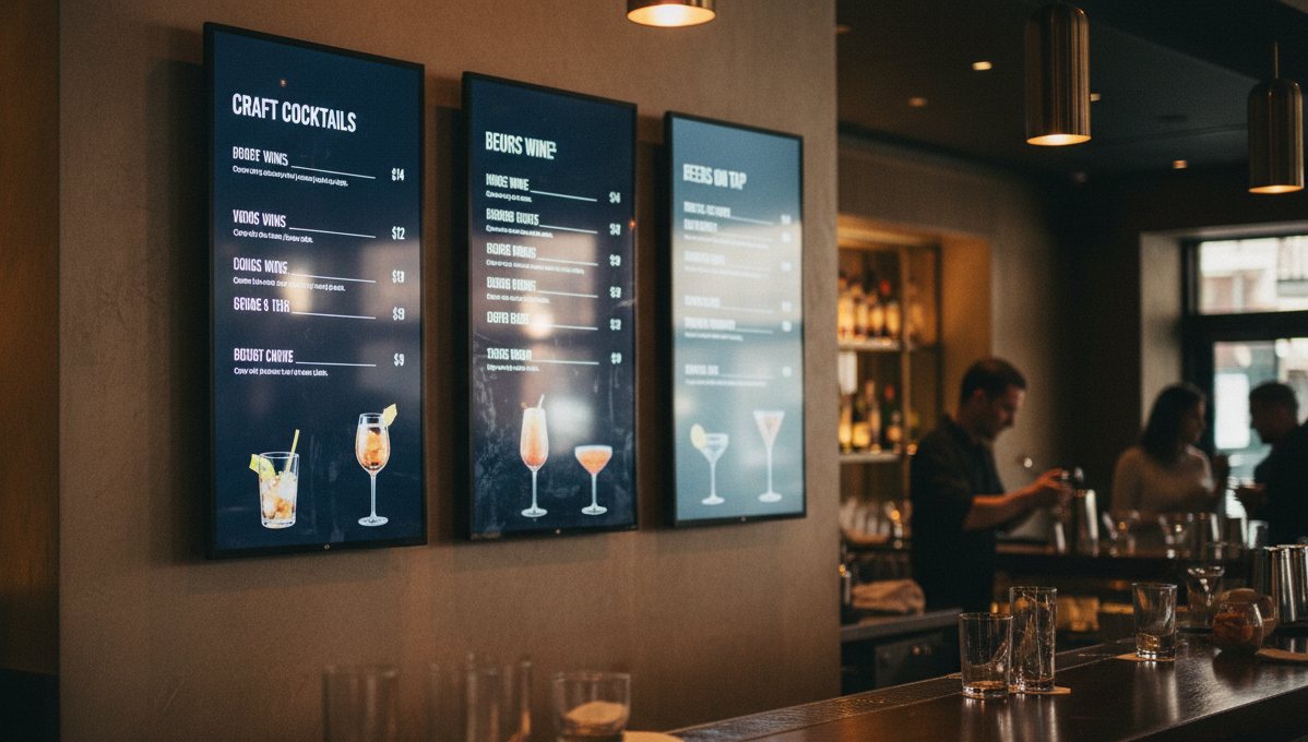 MultiRu menu boards bar design
